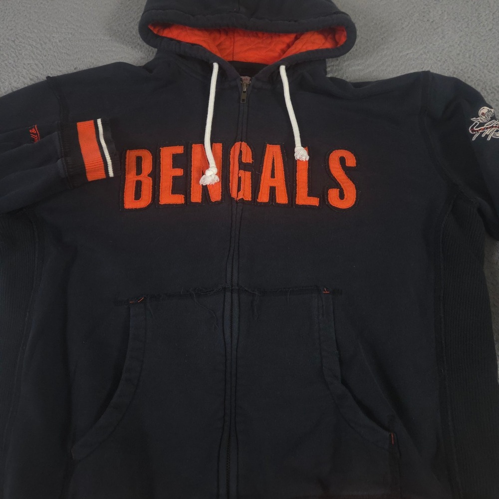 Mitchell & Ness Hoodie Mens 2XL Throwbacks Head Coach Cincinnati Bengals NFL